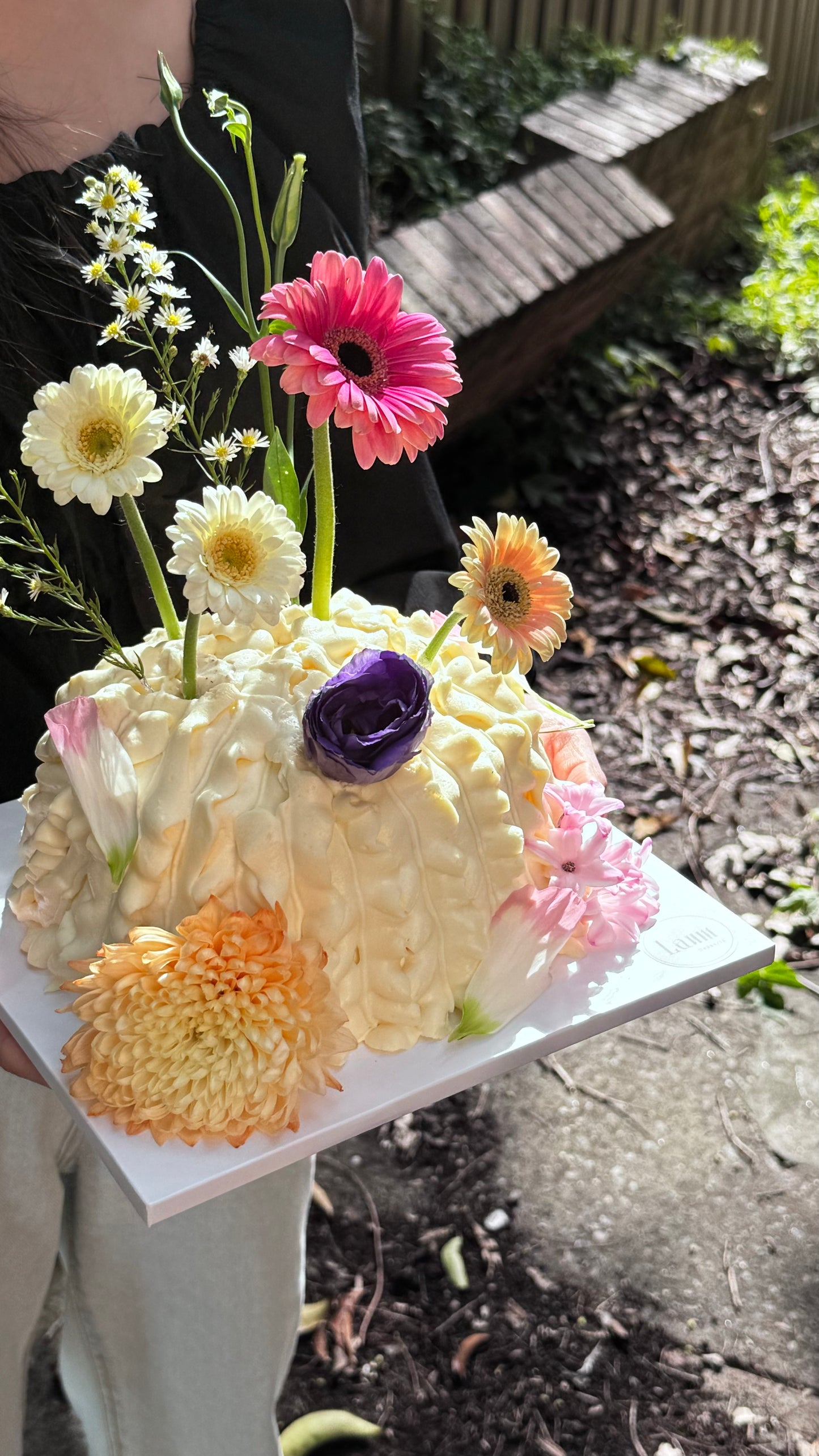 Flower Garden Cake 💐 – low GI, sugar, gluten, multigrain (Sydney Pickup)