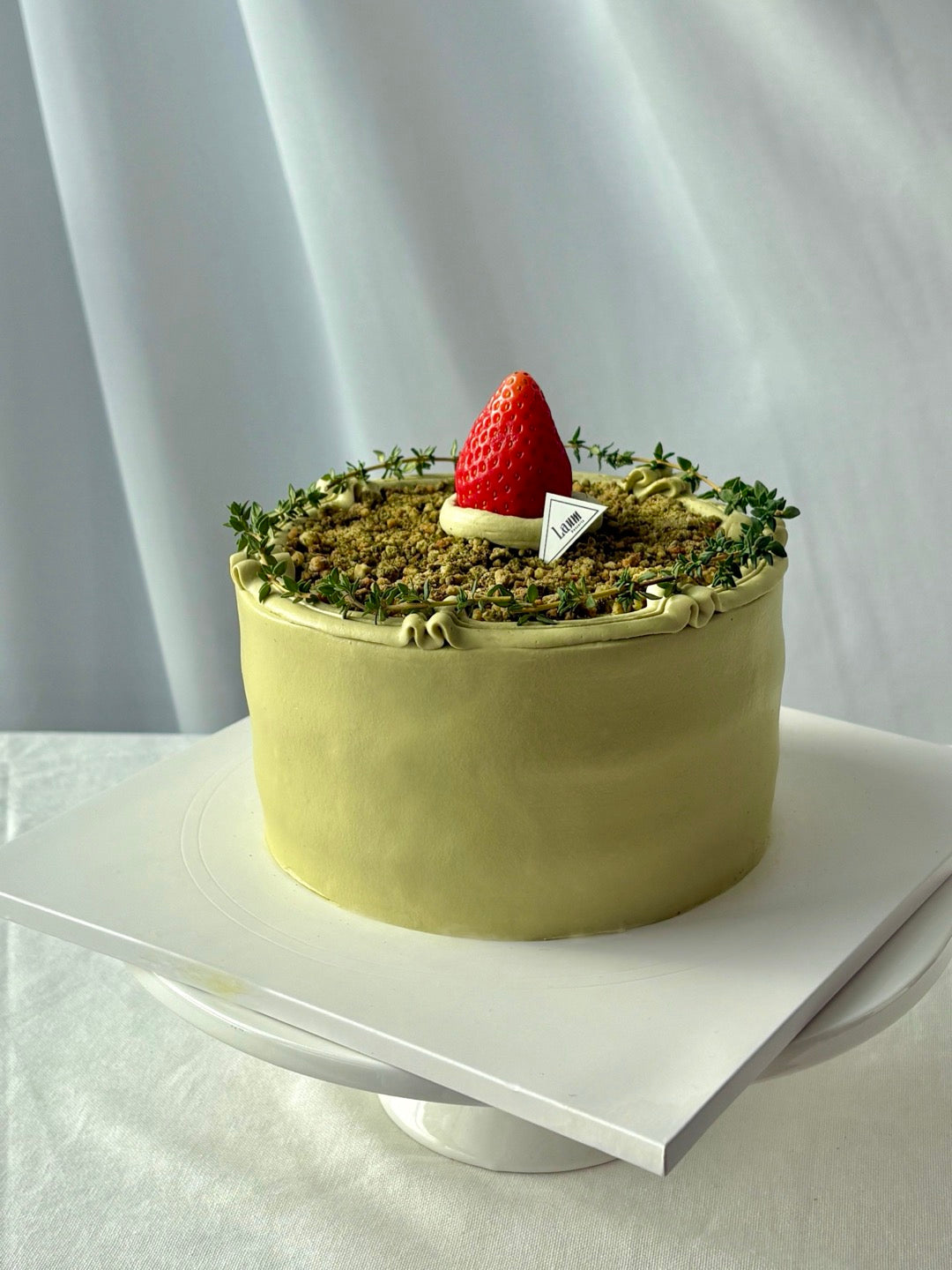 Matcha forest cake (Matcha+Chocolate+Strawberry) / low GI, sugar, gluten, multigrain