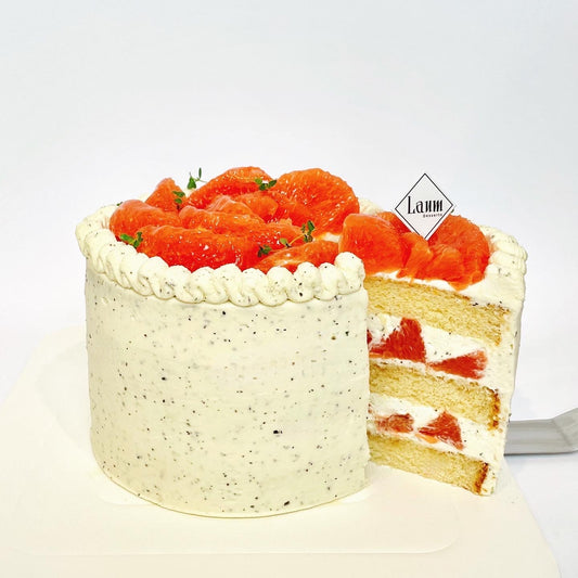 Earl Grey & Grapefruit Cake 🍊 – Healthy cake, Low Sugar, Gluten-free option (Sydney)