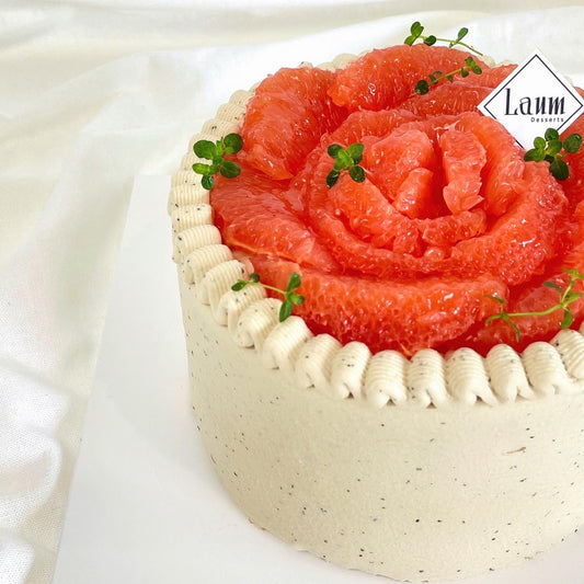Earl Grey & Grapefruit Cake 🍊 – Healthy cake, Low Sugar, Gluten-free option (Sydney)