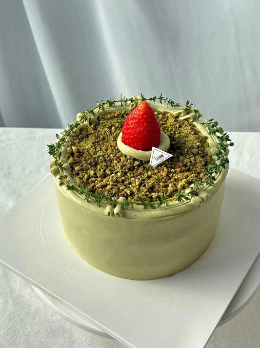 Matcha forest cake (Matcha+Chocolate+Strawberry) / low GI, sugar, gluten, multigrain