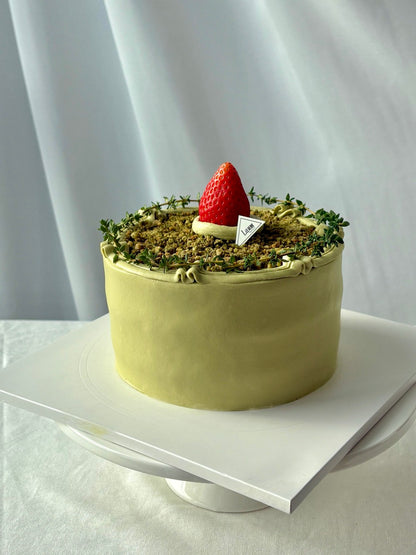 Matcha forest cake (Matcha+Chocolate+Strawberry) / low GI, sugar, gluten, multigrain